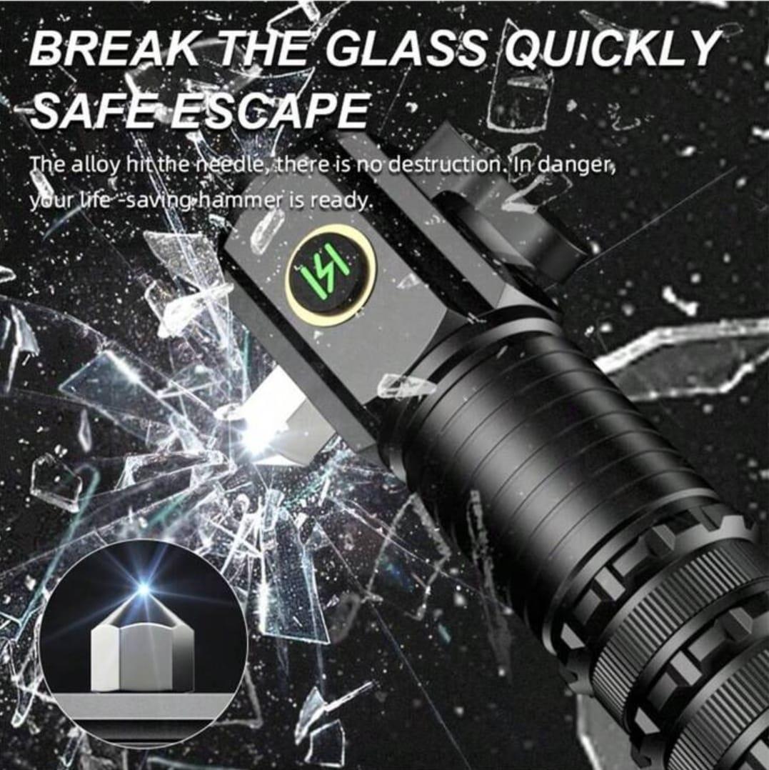 Compact Aluminum Flashlight with Cutter & Magnetic Tail - Image 2