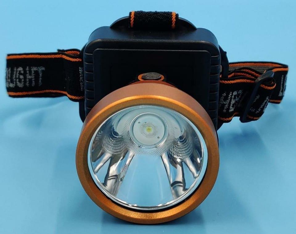 Rechargeable Headlamp 3W LED Black Orange