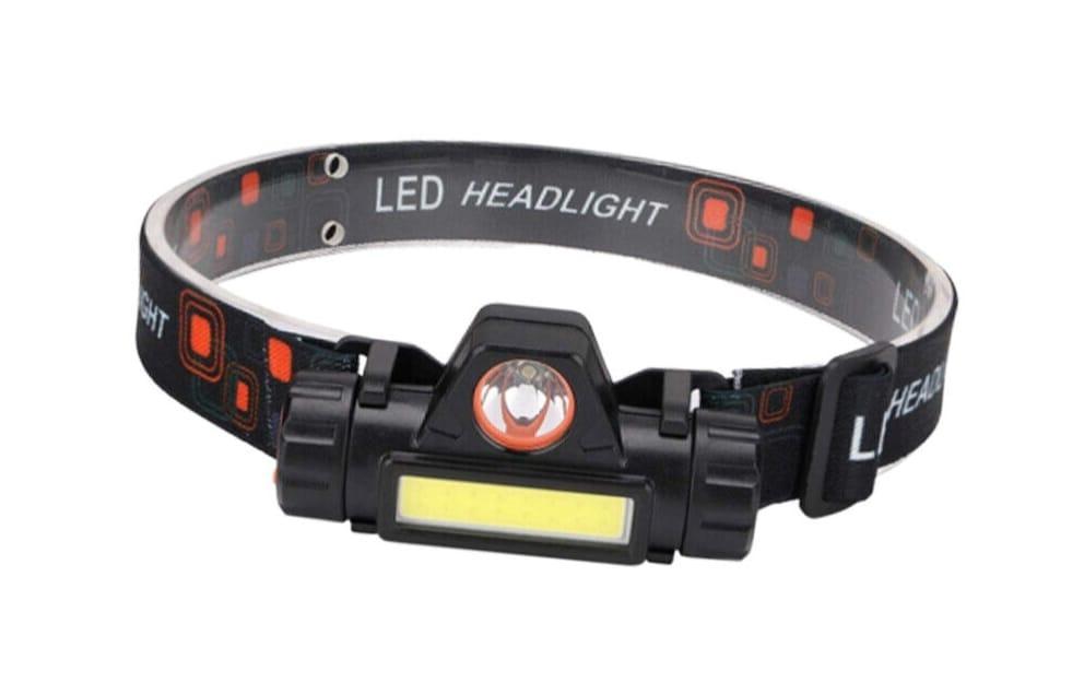 Rechargeable LED Headlight Black ABS Camping Hiking Portable - Image 5