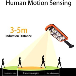 Motion Sensor Solar Lamp Blue 3-5m Outdoor Use
