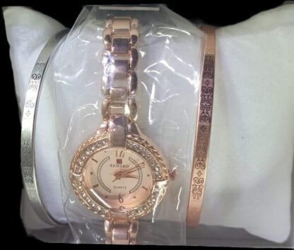 Women's Rose Gold Analogue Watch