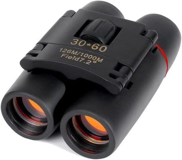 Compact Black ABS Binoculars for Travel & Outdoor Use