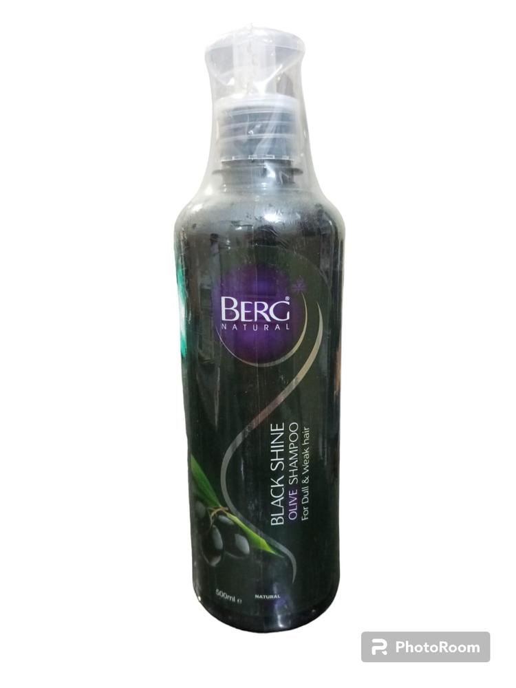 Natural Black Shine Shampoo 500ml Olive Oil - Image 3