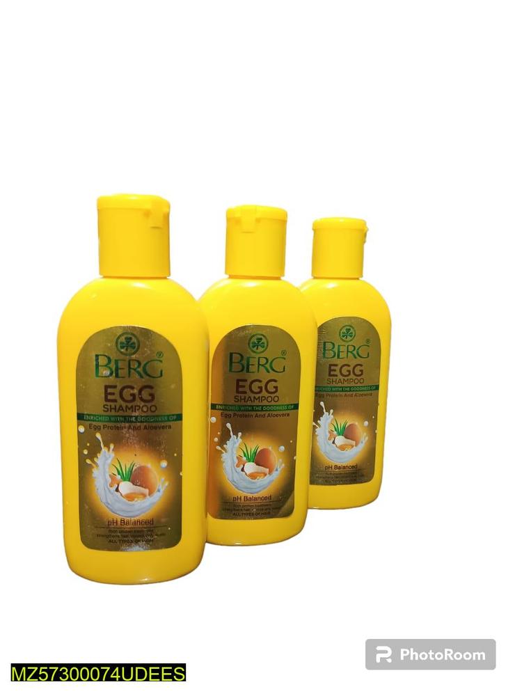 Berg Egg Protein Shampoo Pack 3x100ml Yellow