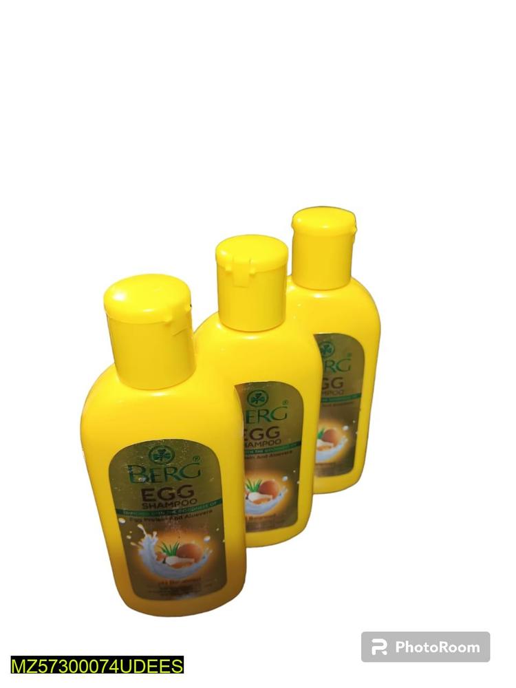 Berg Egg Protein Shampoo Pack 3x100ml Yellow - Image 2