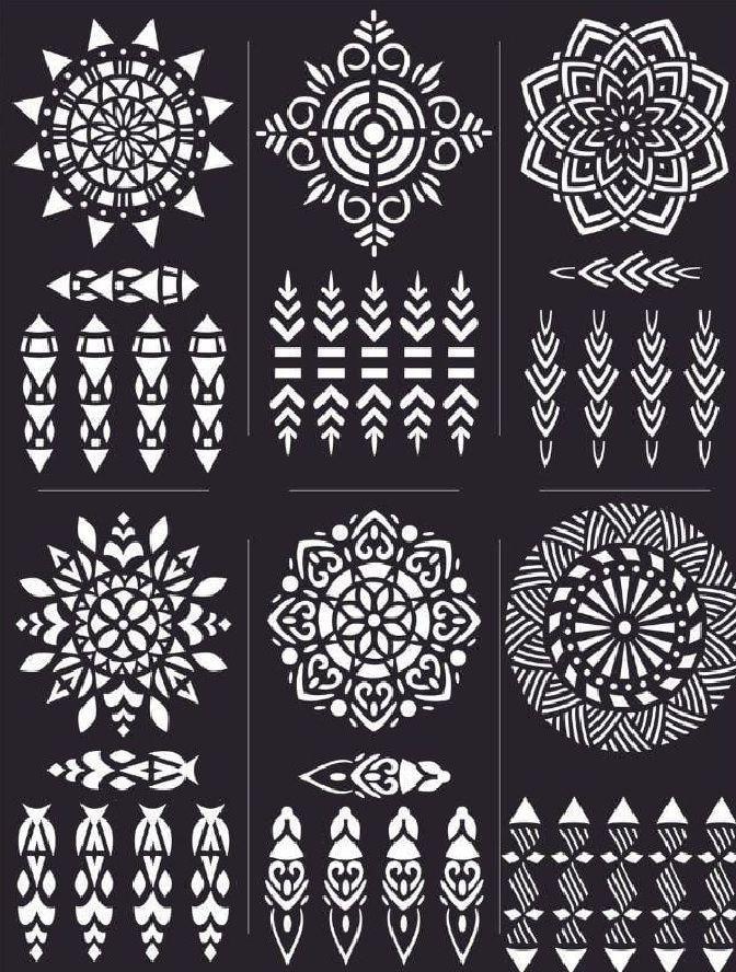 Mehndi Sticker Schemes Set for Weddings Eid - Image 4