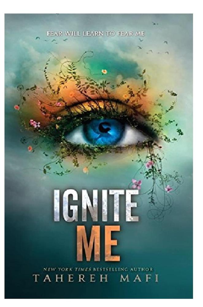 Tahereh Mafi Ignite Me Book Blue Eye Floral Vines - Image 2