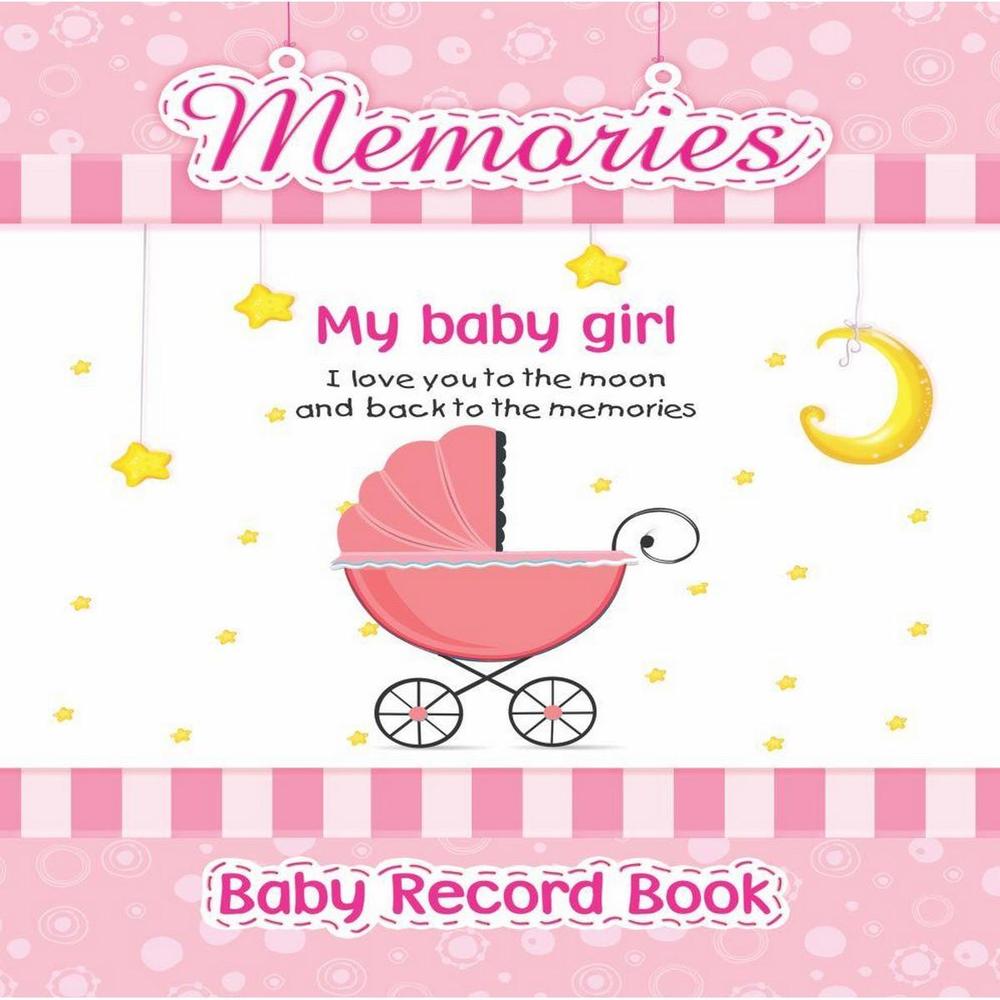 Pink Baby Record Book with Pram Design for Moms - Image 2
