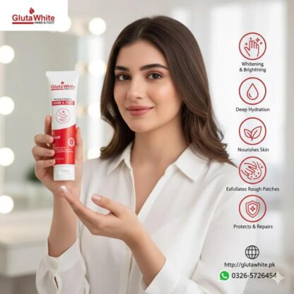 Gluta Whitening Hand Foot Cream Red White