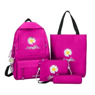 Lightweight Pink Nylon Travel Bag for Unisex