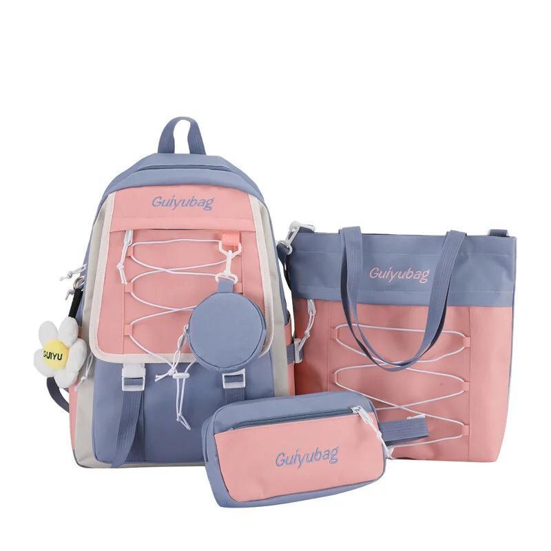Nylon Backpack 5 Colors for Students Office Goers - Image 3