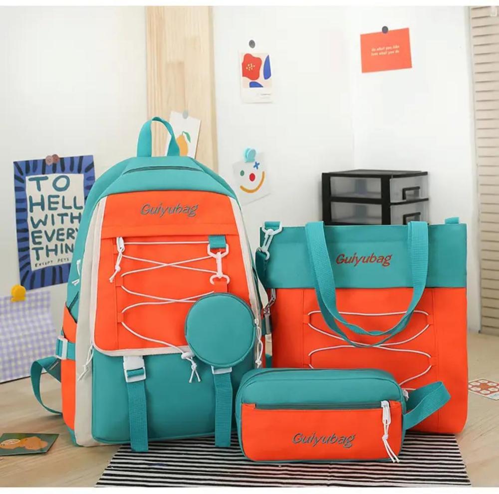Nylon Backpack 5 Colors for Students Office Goers - Image 4