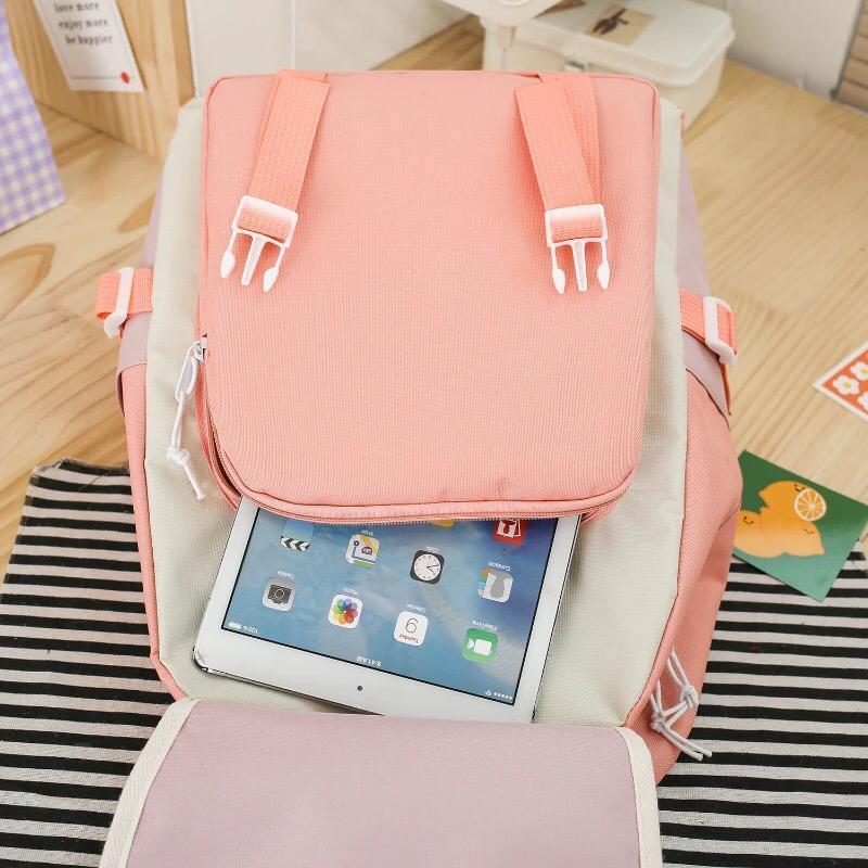 Nylon Backpack 5 Colors for Students Office Goers - Image 6
