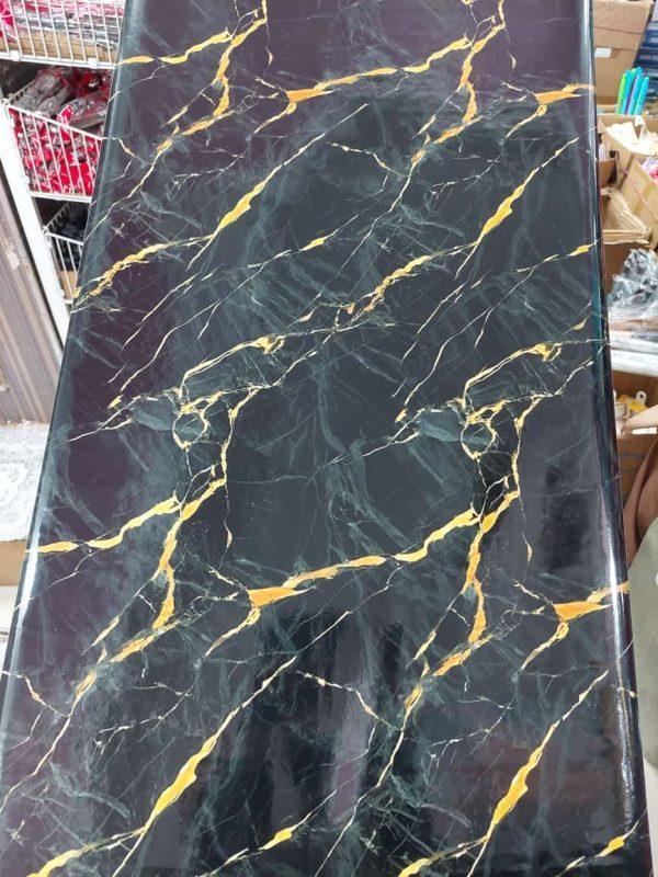 Wall Marble Sheet Black Gold Vein 60x200cm Plastic - Image 2