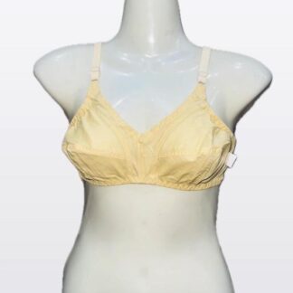 Lawn Cotton Bra for Women, Adjustable Straps, Skin Tone, Pack of 3