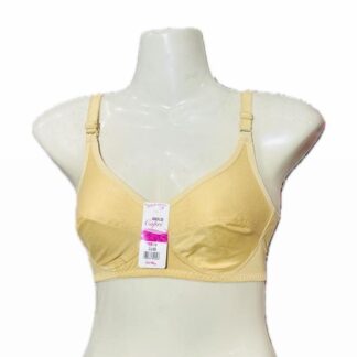 Non-Padded Cotton Bra for Daily Wear, Size 32-42