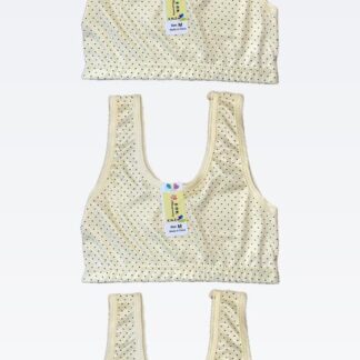 Ivory Printed Minimizer Bra for Daily Wear