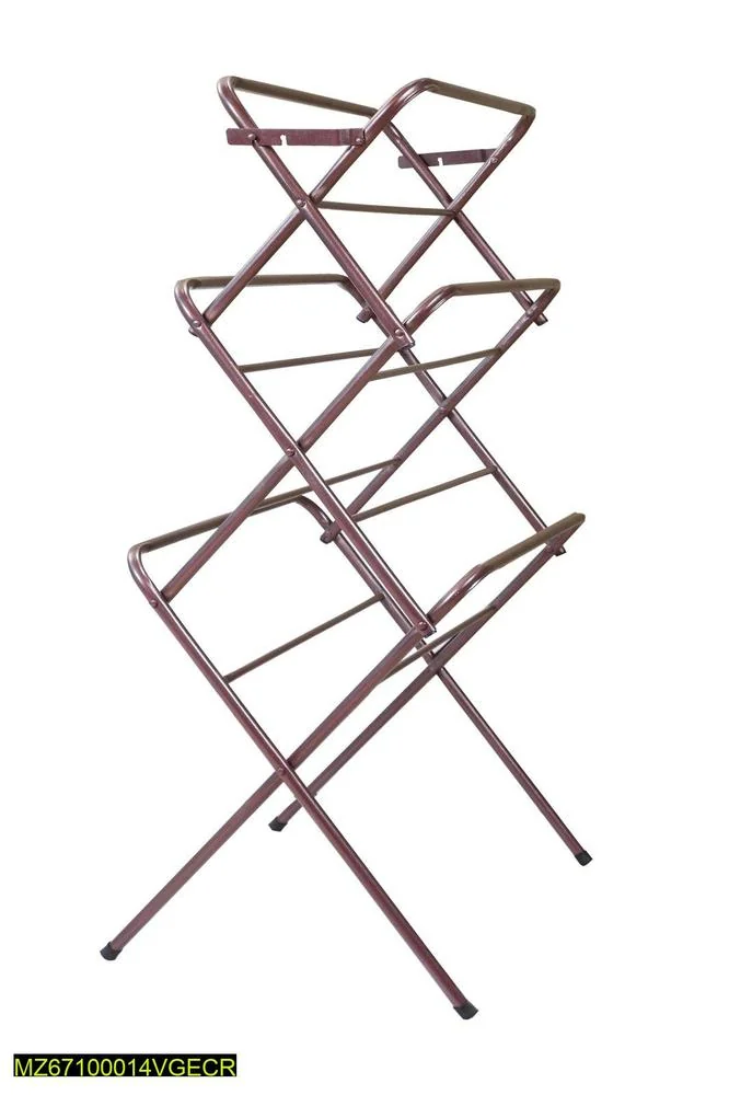 Foldable Iron Laundry Stand 64" Rust Proof K-Shape - Image 3