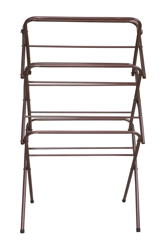 Foldable Iron Laundry Stand 64" Rust Proof K-Shape - Image 2