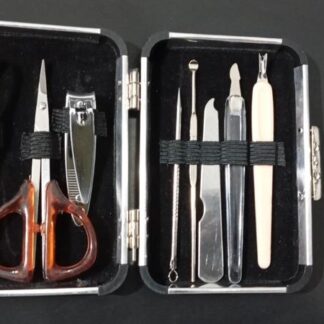 Stainless Steel Nail Kit with Amber Scissors