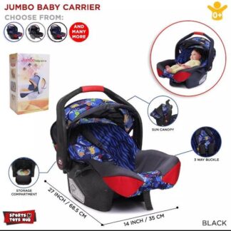 Baby Carry Cot Blue Red Sun Canopy 3-Way Buckle