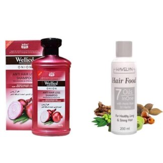 Wellice Onion Shampoo + Havelyn Hair Oil Bundle