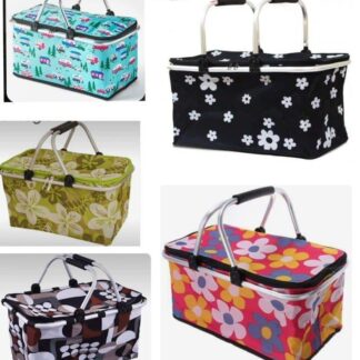 Folding Picnic Cooler Set with Handles & Insulation