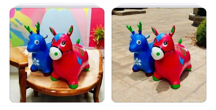 Electric Jumping Horses Blue Red Kids Toy - Image 3