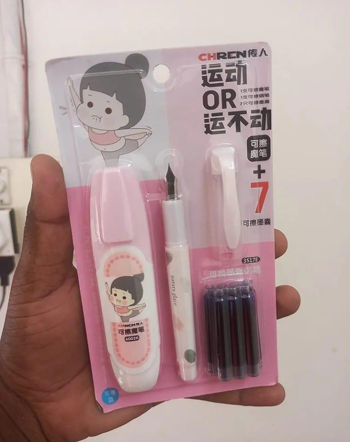 Lightweight Erasable Pen with 7 Cartridges Set - Image 3