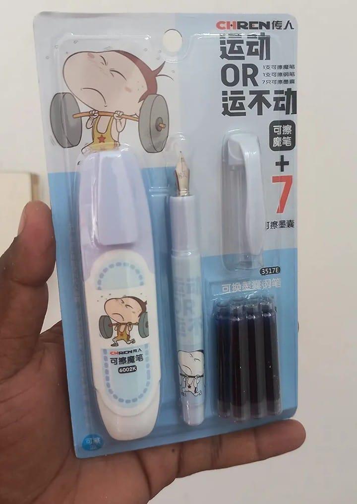 Lightweight Erasable Pen with 7 Cartridges Set - Image 4