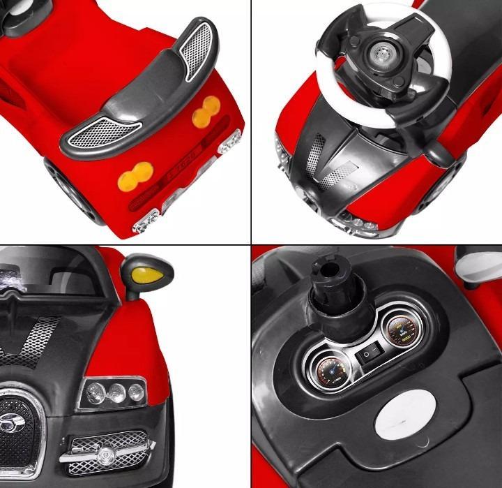 Kids Stroller Car Red Yellow Plastic Safety Ride - Image 5