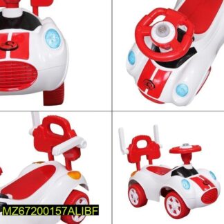 Kids Riding Car Red White Fiber Plastic Toy