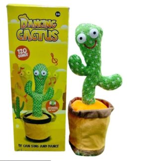 Dancing Cactus Plush Toy Green 360 Rotate