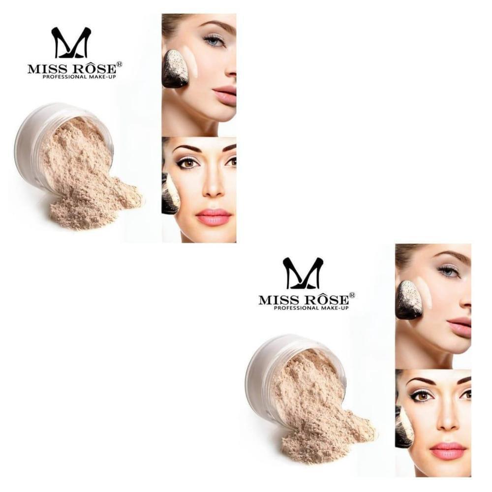 Miss Rose Matte Setting Powder Beige 2 Pack
