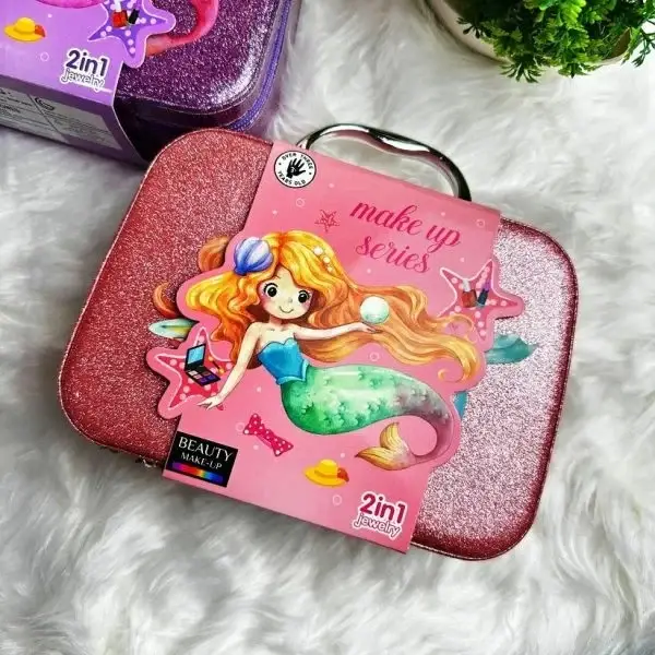 2 in 1 Unicorn Kids Makeup Kit Bag - Image 4