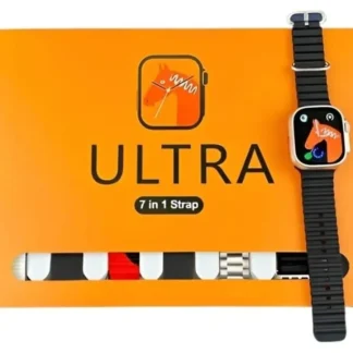 7 in 1 Ultra Smart Watch Black Water Resistant