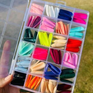 288 Pcs Multicolor Fake Nails for Nail Art
