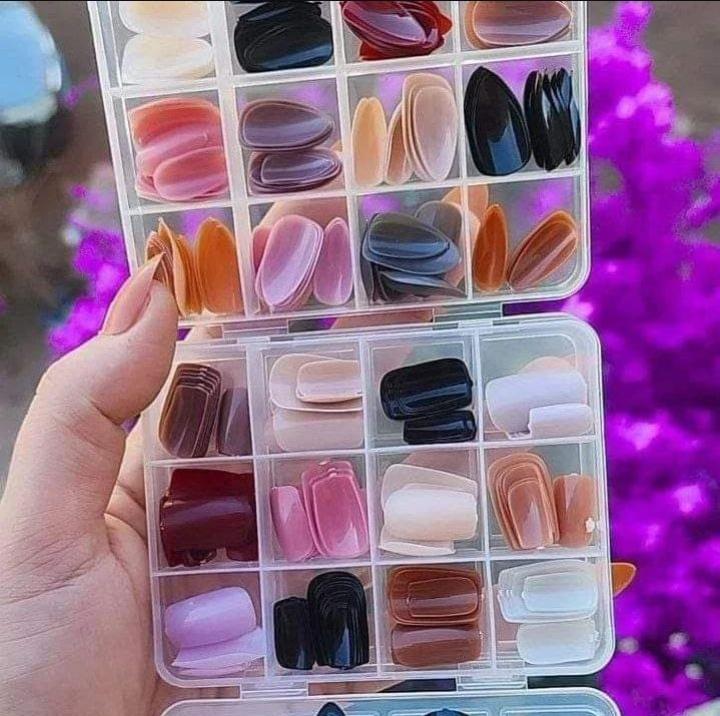 Professional Stick On Artificial Nails Multicolor ABS 144 Pack - Image 6