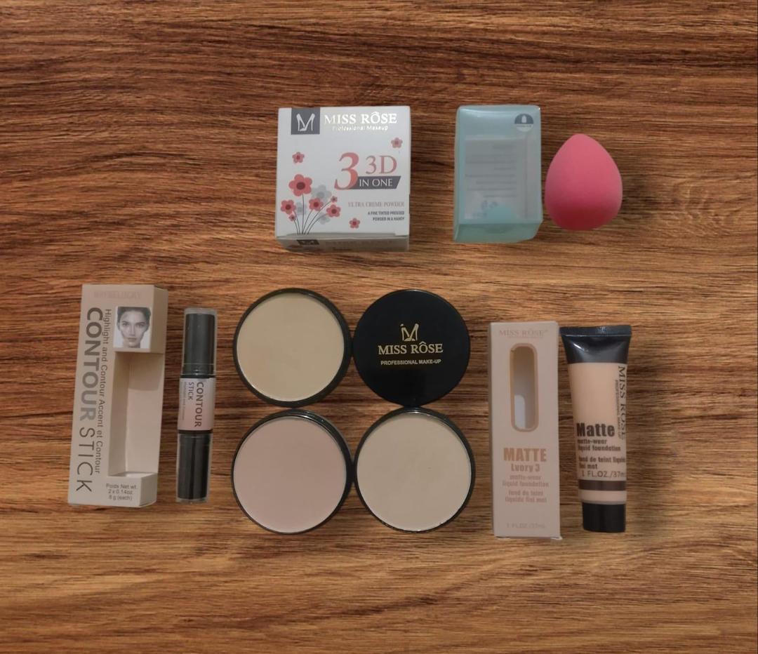 Makeup Essentials Set Foundation Concealer Lipstick Beauty Blender - Image 4