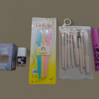 4-in-1 Makeup Kit for Women with Brushes & Mascara