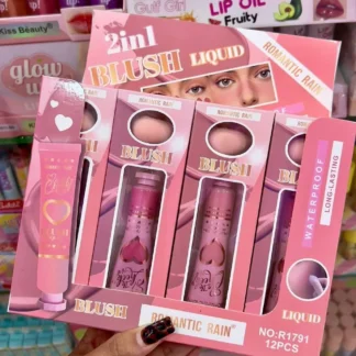 Liquid Blush On 2 in 1 Long Lasting Pink Red Orange Peach