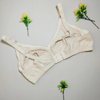 Cotton Non-Padded Bra for Women, Adjustable Straps, Sizes 32-42