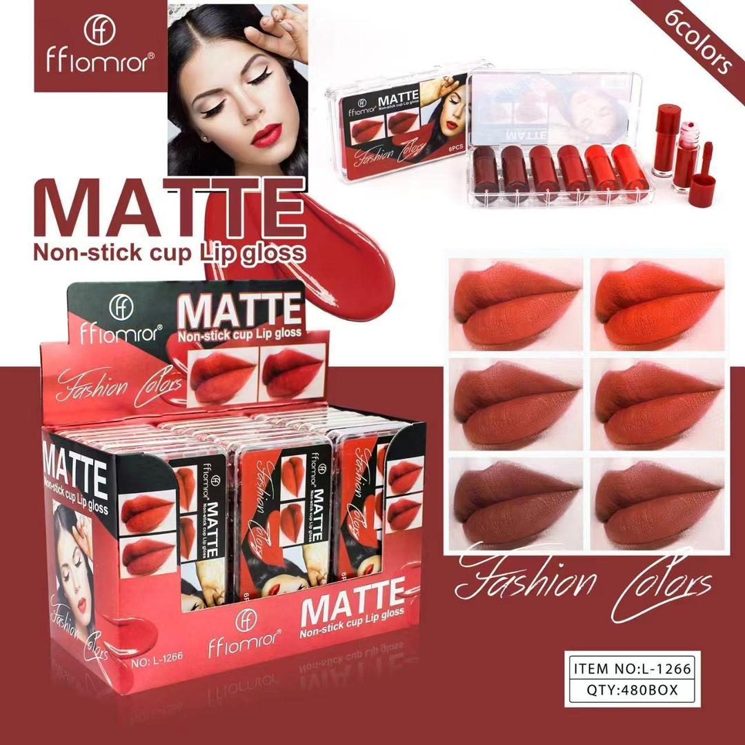 Matte Lip Gloss Set 6 Shades Long Lasting