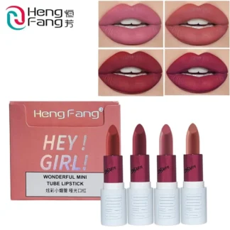 Heng Fang Mini Tube Lipstick Matte Long Lasting 4 Shades