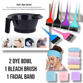 4-in-1 Hair Coloring Set ABS Plastic Dye Bowls Brush Band