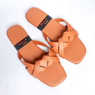 Women Brown Slippers - Fashionable Everyday Wear