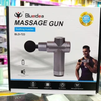 Blue Idea Professional Massager Gun Blue Mini Adjustable Speed