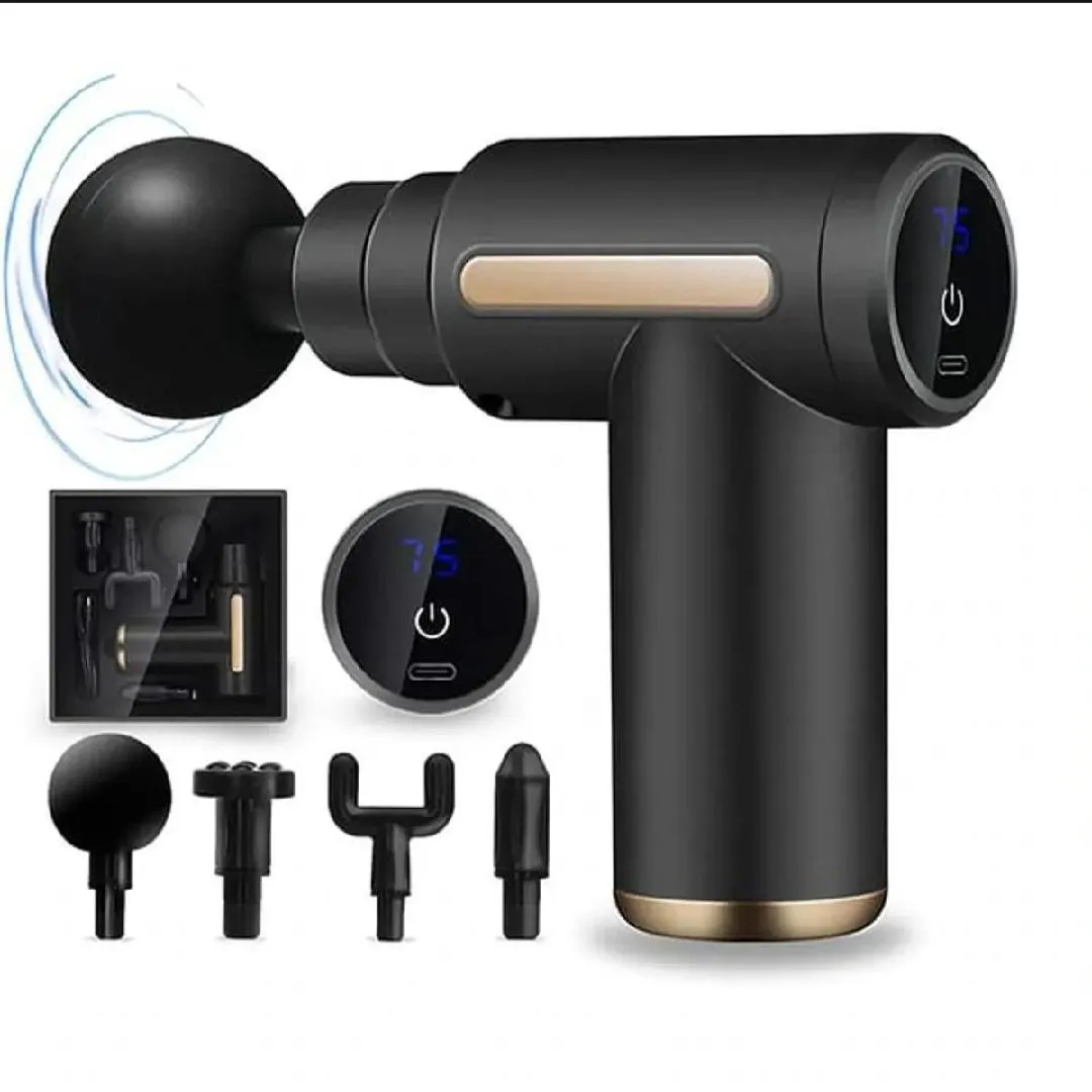 Blue Idea Professional Massager Gun Blue Mini Adjustable Speed - Image 3