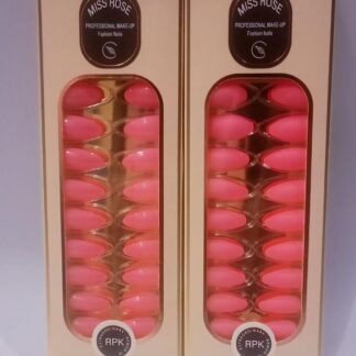 Glossy Pink Acrylic Nails for Women 24 Pcs