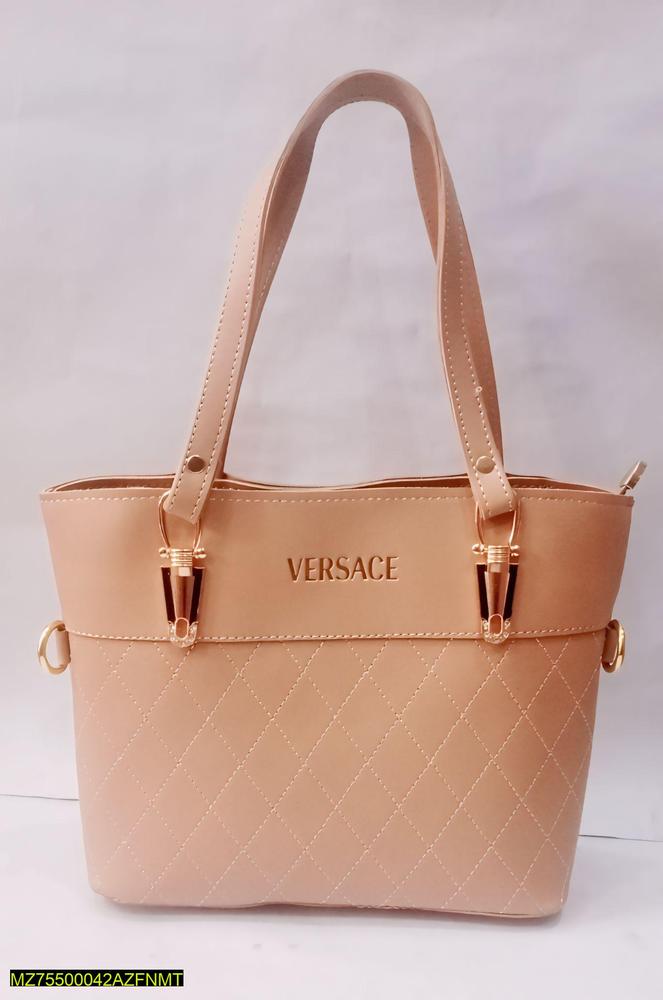 Women's PU Leather Shoulder Bag 15x11" Plain - Image 2